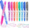 Erasable Pens, 0.5mm Erasable Gel Pens with Rubbers, Heat Friction Pens for Kids Adult School Office Supplies