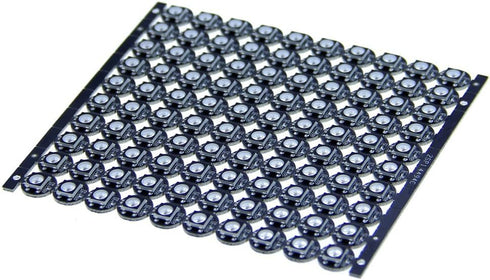 100pcs WS2812B 5050 5V ALITOVE Addressable Smart RGB LED Pixel Light on Black Heat Sink PCB Board DC Compatible