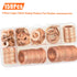 Copper Washers - 150PCS Assortment Kit with 8 Sizes Copper Metric Sealing Flat Washers