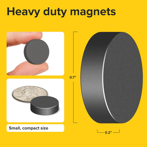 X-bet MAGNET Heavy Duty Magnets for Crafts, Ultra Strong Round Magnets for DIY, Home Organization & Decoration (30 pcs)