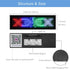 LED Name Badges, OUHL Upgraded Name Tag Cellphone Programmable Rechargeable Business Badges with Magnet Pin