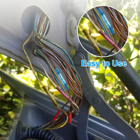 ZhiYo Heat Shrink Butt Connectors Kit, Insulated Waterproof Marine Automotive Wire Crimp Terminals