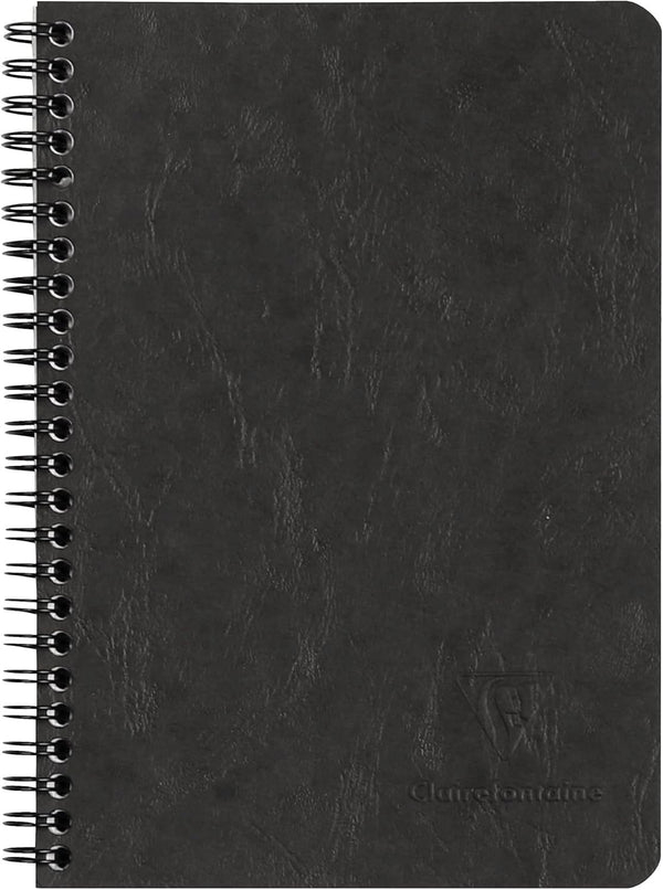 Clairefontaine 785661C Age Bag Collection A Notebook with Sleeves, Black, A5, 120 Detachable Ruled Pages + 3 Dividers