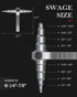 Swaging Tool Pipe Tube Expander, Hand Expanding Tool for Refrigeration Tube Expander for Copper Sizes 1/4" to 7/8"