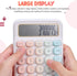 SEWACC Mechanical Calculator, Cute Multicolor Desk Calculator with Big Buttons, Basic Function, Office Desktop