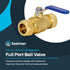 Eastman 3/4 Inch Compression Full Port Ball Valve, Brass Plumbing Fitting, 20097LF