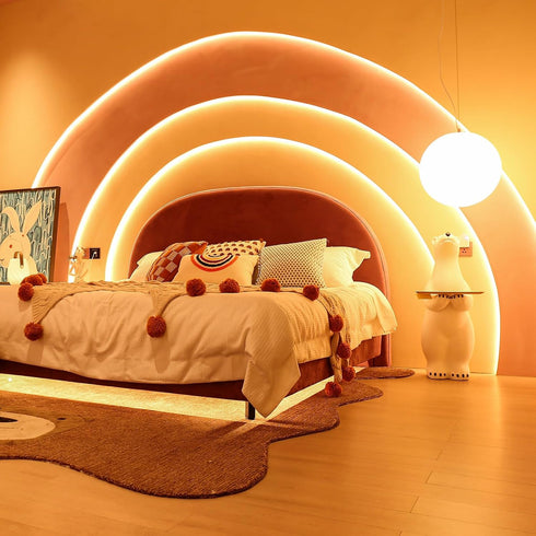 Dimmable 2700-5000K, 16.4ft, AI Voice Activated Under Bed Lights Strip, White Kids Smart Night Lights Strong Adhesive