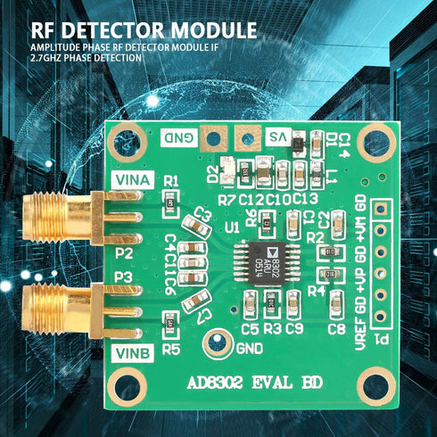 AD8302 RF/IF Phase Detector Module, LF-2.7G Phase Detection Bandwidth