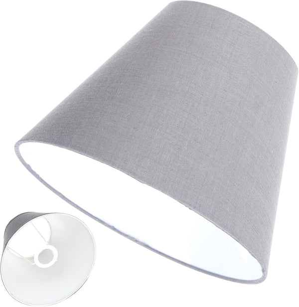 Small Grey Cloth Lampshade Base for Indoor Pendant Table Floor Lamps Vintage