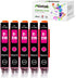 CLI226 Magenta Ink Cartridges Replacement for Canon CLI-226 (5 Pack) for use with PIXMA MG6120 MG6220 MG5320 MX882