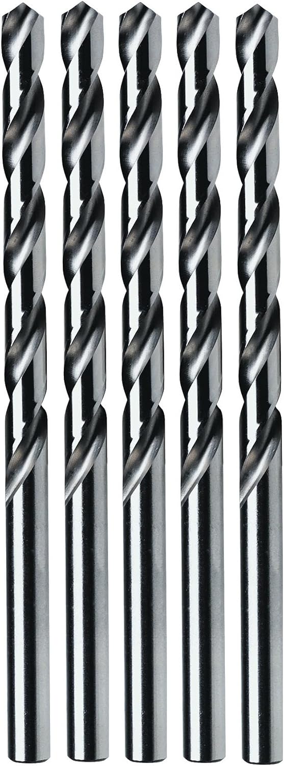 Irwin Tools 81122ZR No. 22 Bright 118-Degree Jobber Lengthier, Pack of 5 by IRWIN