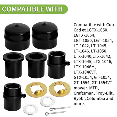 941-0990B Front Wheel Bearing Rebuild Kit for Cub Cadet MTD Craftsman Troy-Bilt Lawn Mower, 12 Pcs