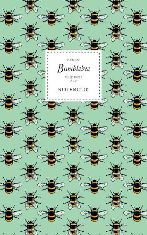 Bumblebee Notebook - Premium Ruled Pages - 5x8 - Fun Notebook with 96 Lined Pages (Junior Legal Pad)