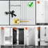 Pack 2, Upgraded Portable Door Lock Home Security Door Locker Privacy Perfect for Traveling Hotel Home Apartment