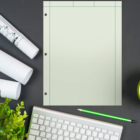 Seajan 5 Pcs Engineering Computation Pad, 8.5 x 11 Inches, Graph Paper Notebook, 100 Sheets/Pack for Engineers