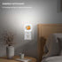 Jahiona White,0.5W LED Night Light Lamp with Smart Sensor Dusk to Dawn Sensor,Watercolor Red Sleeping Fox Night Light