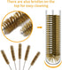 7pcs Brass Wire Tube Brushes, 11 Inch Long Wire Brushes for Cleaning Tubes, Bottles, Keyboards