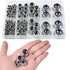 ALLWIN M3 M4 M5 M6 M8 M10 M12 Set,140PCS Nuts,304 Locknuts Assortment Kit - Metric Nylon Insert Lock Nuts Lock