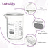 Heavy Duty Glass Beakers Set of 2 pcs, 1000ml Thick-Walled, 3.3 Boro Griffin Low Form for Laboratories and Schools