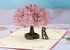 PENTA ANGEL Handmade Cherry Blossom 3D Pop Up Card for Romantic Love Letter, Wedding, Birthday Gift