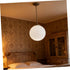 120mm Homoyoyo Frosted Milk Glass Globe Lamp Shade Replacement, round Ball Light Fixture Cover for Pendant, Ceiling