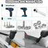 29-Piece Set, 1/4" Magnetic Nut Driver Impact Drill Driver Bits Hex Shank, SAE & Metric Cr-V Steel, Quick Release