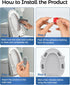 8 PCS Universal Toilet Seat Bumpers for Bidet,Toilet Lid Rubber Bumpers,Strong Adhesion Toilet Seat Spacers Bidet