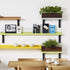 HARSKIYER 4pcs 10 8 Inch Black Metal Shelf Support Angle L Brackets, x Wall Mounted Floating Shelf Brackets Heavy Duty