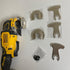 6Pcs Oscillating Tool Blades, Diamond Carbide Multi Tool Blades for Grout Removal and Soft Tile Cutting