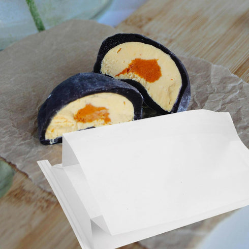 OFFIGAM 10x5 Inch Packaging 25pcs Sealable Greaseproof Kraft Paper Bags White Sandwich Pastry Snack Bags for Bakery