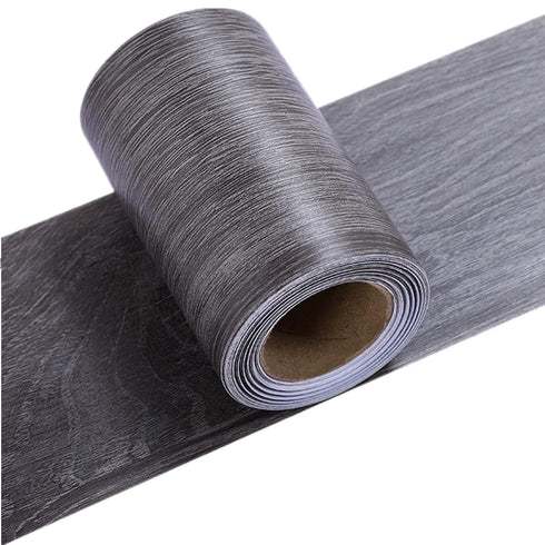 Amhao 5Meters Self-Adhesive Wood Grain Repair Tape Dark Grey Repair Tape for Desk Chair Furniture Decoration