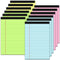 Legal Pads 5x8 Colored Note Pads - 12 Pack Small College Ruled Notepads, 30 Sheets/Pad