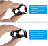 PATIKIL Plastic Tube Tubing Clamps, 2Pcs Adjustable Hose Clamp Clip for Laboratory Pinch Valve, Black
