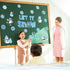 Pasimy 25 Pcs Winter Bulletin Board Set, Christmas Classroom Decorations Snowflake Penguins Snowman Paper Cutouts.