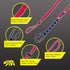 USA Flag Safety Tool Lanyard Tough Scaffold Tether with Stop The Drops - Ultra-Durable and Sturdy Heavy-Duty 8kg Max Load Construction Sites, American Design, 36 inches (1PK)