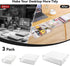 OTraki 3 Packs Under Desk Drawer Organizer, Clear Plastic Storage with Slide Out Drawer, Self-Adhesive