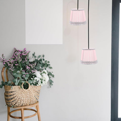 Fabric Lampshade Accessory Light Cover Replacement for Indoor Decor Elegant Pleated Design Easy to Install Structure