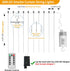 10 10Ft 300LED 8 Dimmable Curtain Lights Battery Operated * Waterfall Light with Modes Remote Timer Memory Waterproof