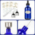 CycleMore 16 Pack (120 ml) 4 oz Blue Glass Boston Bottles with Glass Eye Droppers, Ideal for Essential Oils & Lab