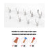 250pcs Non-Insulated Fork Terminals, Copper Fork Wire Connectors for AWG 22-10 Crimp Fork End Terminal