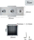 8 25mm 3 3-3.5mm Pcs Straight Line Way Square Tube Connector, Aluminum Alloy Tubing Corner Coupler, Pipe Fixed Joint