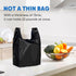 LimonLaviu 100 Pack, 11.5'x 6.5" 21', 22 Black Plastic Grocery Bags, x Pound Capacity, Heavy Duty, Unscented