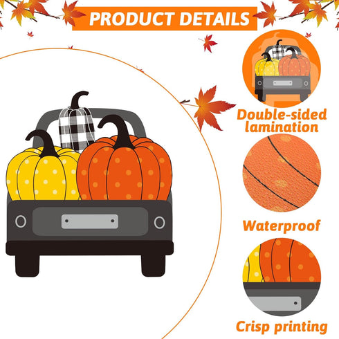 ZOIIWA Fall Pumpkin Bulletin Board Set, Thanksgiving Paper Cut-Outs, Blackboard Border Decor for Classroom Wall