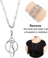 Tatuo 3 Pieces Women Strong Chain Lanyard Necklace for ID Badge Holder and Keys (Silver)