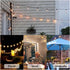 25FT 13 G40 Bulb(1 Dimmable 2700K Zuske Outdoor String Lights, Patio Lights with Shatterproof Globe Spare), Waterproof