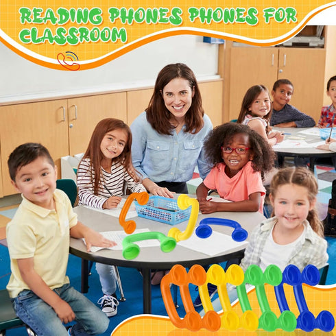Shappy 30pcs Reading Phones for Classroom Auditory Feedback Phone Manipulatives for Preschool Children Accelerates