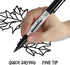 cloudriver 128 Pack Dry Erase Markers, Black Fine Tip, Low Odor Bulk Markers for Office, Home, School Supplies