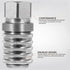 YDuupxe PD242 Compucheck Fitting Series PD Steel Test Port Connector Diagnostic Equipment Quick Connect Coupler