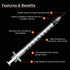1ml Syringe with Needle, 31G 5/16 Inch, Individually Wrapped, Pack of 100