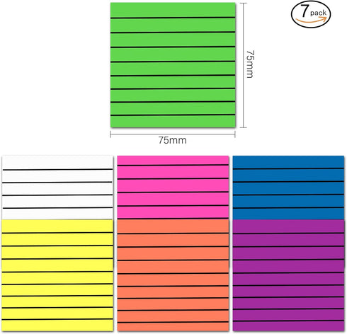 Transparent Sticky Notes 350pcs Clear Sticky Notes,Sticky Note Set for 2023 Planner Office School College Teacher Student Supplies 7 Bright Color,3x3 Inch Translucent Sticky Notes (350) by Haikole